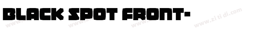 Black Spot Front字体转换